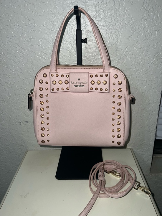 kate spade Handbags - Kate Spade Pale Pink Studded Dome Satchel